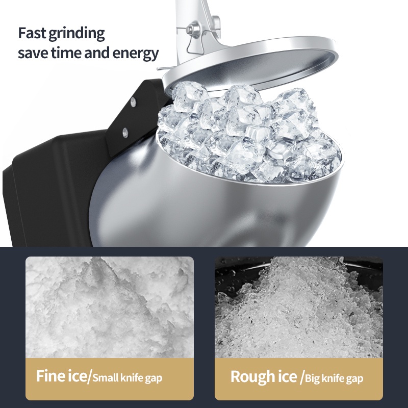 KaisaVilla Alat Penghancur Es Mesin Serut Es Mesin Giling Es Ice Crusher Machine