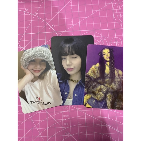 photocard pc lisa jennie wink lisa blackpink lalisa ktown bucket hat