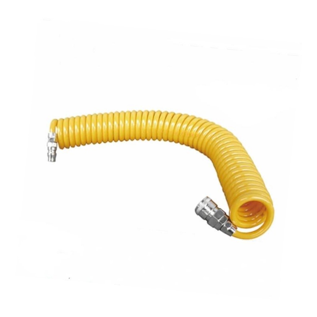 Selang PU Recoil Hose Selang Compressor Sepiral 4,5 meter 6 Meter 9 meter 12 meter selang- hijau