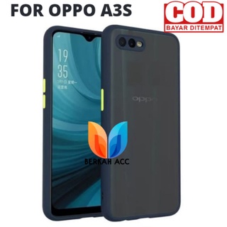 case hp OPPO A3S casing aero matte transparan pelindung