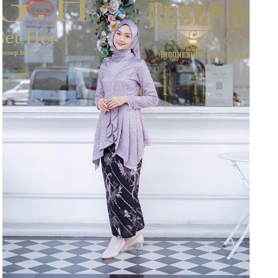 Serbuuuu.. Baju Couple Batik Kebaya Brokat , Batik Kebaya Lamaran Tunangan Baju Batik Wisuda, Simple