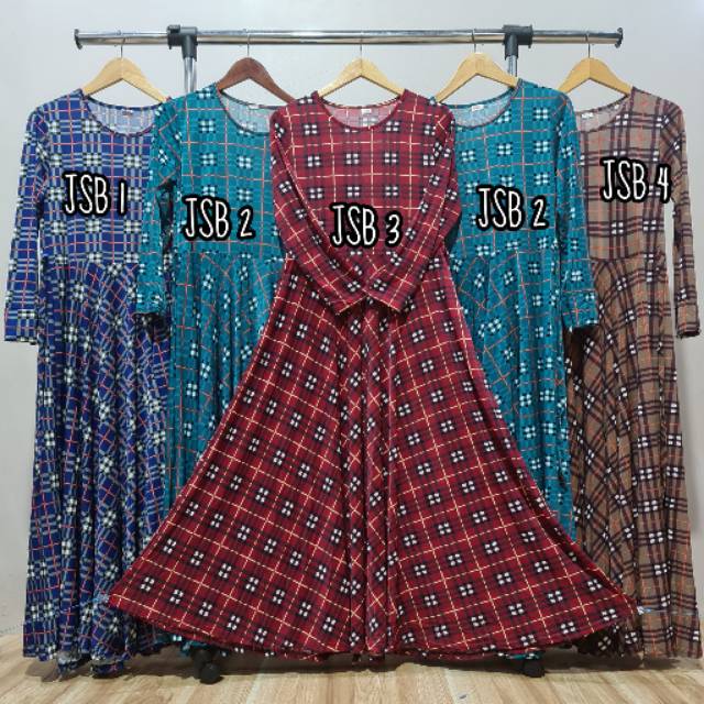 Gamis Jersey Klok 4m || Umbrella (JSB)