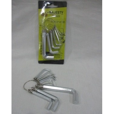 Kunci L 10 pcs MAJESTY/Hex Key Tools