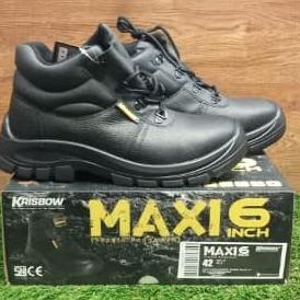 

((((()paling dicari] Krisbow Safety Shoes Maxi 6 Inch Hitam - Sepatu Safety Pengaman Kerja