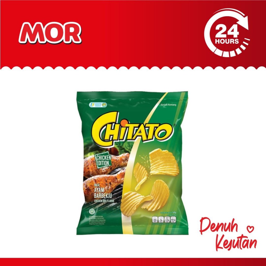 Jual Chitato Ayam Barbeque Keripik Kentang Chicken Bbq 75 Gr 68 Gr