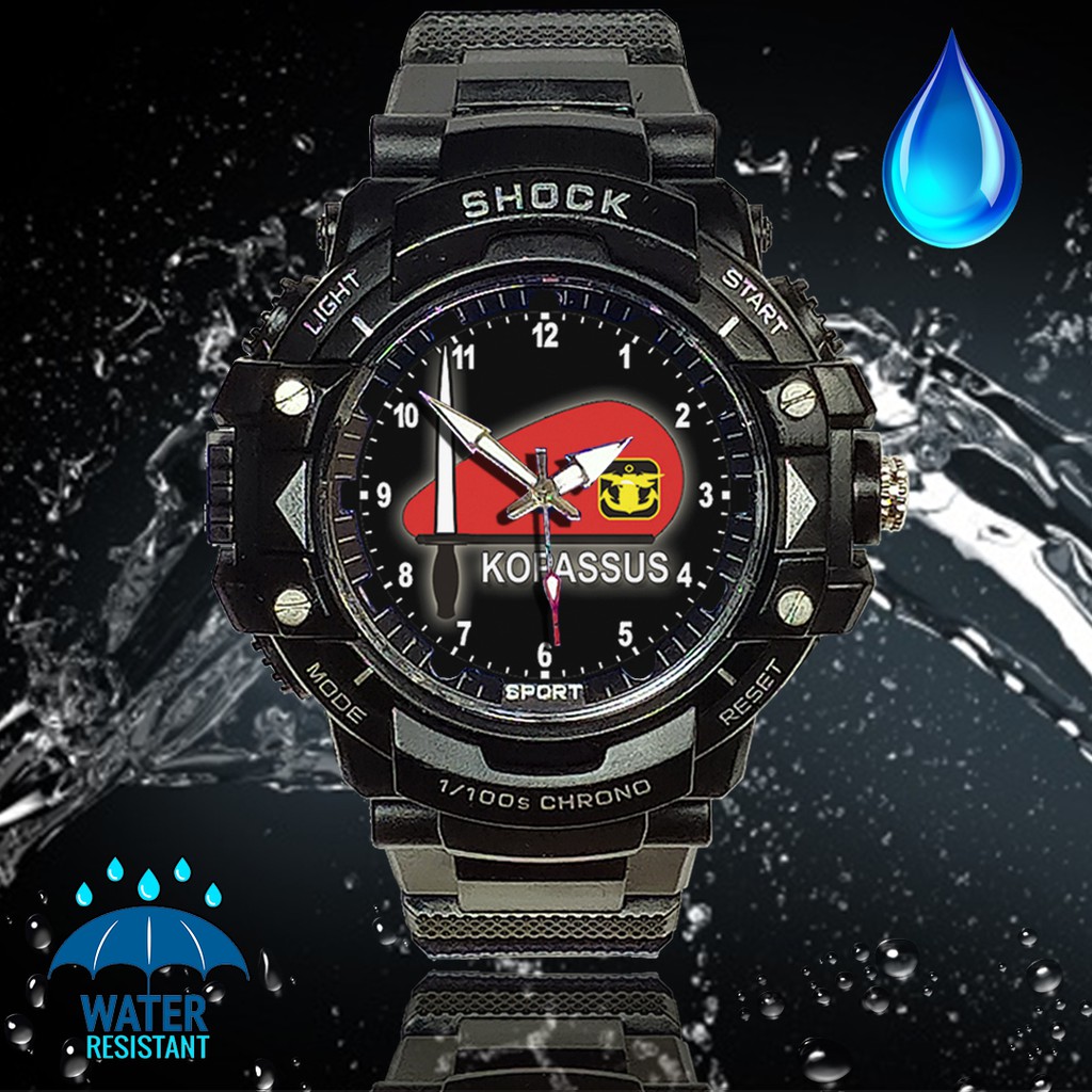 (JOS GANDOS BOS) Jam Tangan TNI . KOPASSUS . BARET MERAH - 4 (Exclusive)