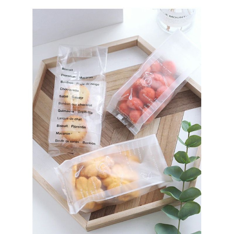 PLASTIK COOKIES SNACK KUE CANTIK UNYU SEALER 10pcs