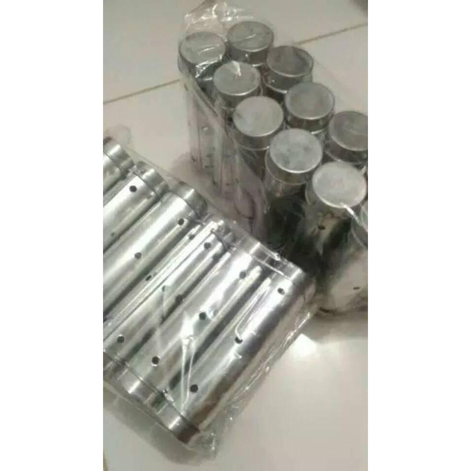 Baking / Loyang Cetakan Lontong Buras Lupis Lopis Lemang Ketan Arem Stainless - Alumunium 15 Cm