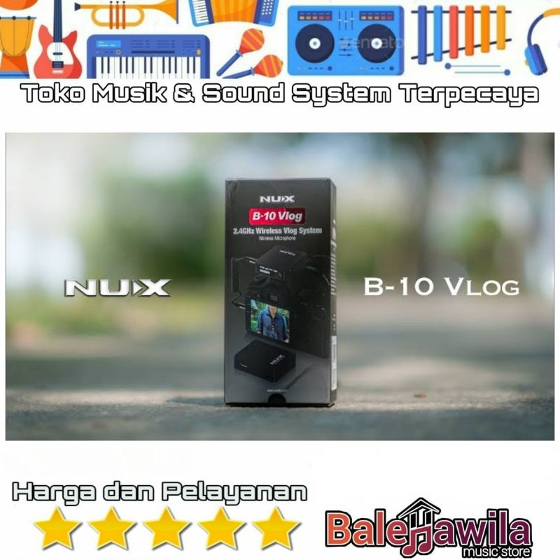 Wireles Vlog System Nux B10 Vlog Nux B 10 Ori