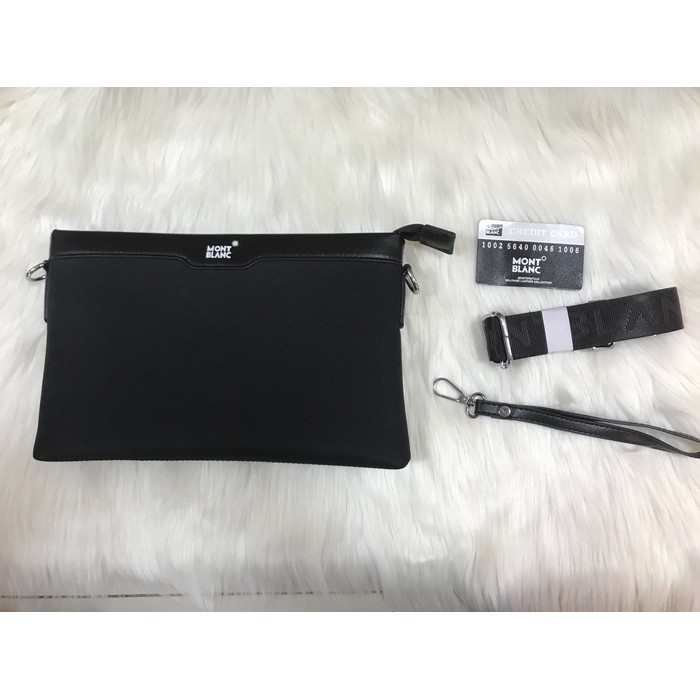 Handbag / Tas Tangan / Clutch Montblanc Pria Kanvas Terlaris Termurah