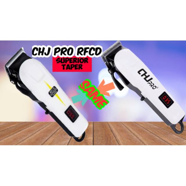 CHJ PRO RFCD SUPERIOR TAPER With LCD Display Rechargeable Hair Clipper