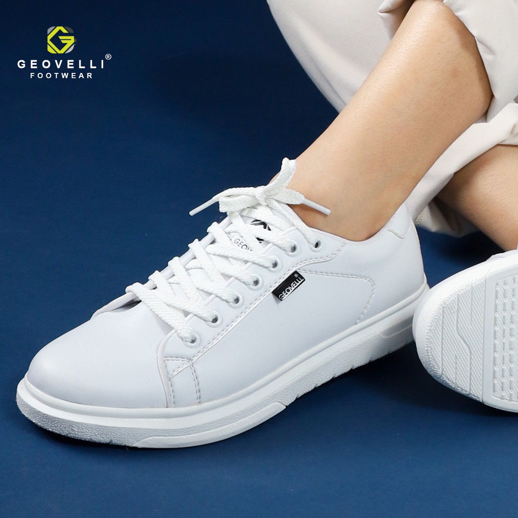 GEOVELLI FOOTWEAR | Sneakers Putih Wanita Elegan Perempuan Sneaker Kasual Lokal Style Bernapas Cewek-4