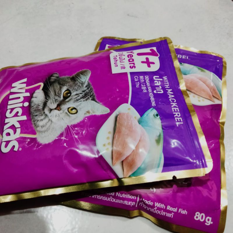 WHISKAS SACHET MACKAREL 85Gr MAKANAN KUCING