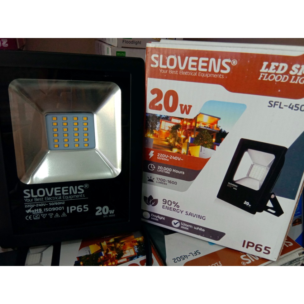 FLOOD LIGHT SMD - LAMPU SOROT SLOVEENS 20W WARM WHITE