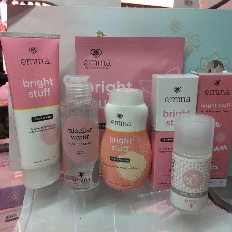 Paket Emina brightstuff series lengkap