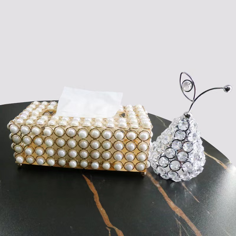 TEMPAT TISU SWAROVSKI EMAS CANTIK CRYSTAL GOLD TISSUE BOX BLING