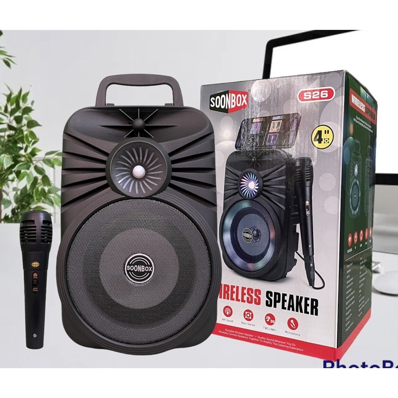 speaker bluetooth soonbox bigbas free mic karaoke speaker portabel termurah