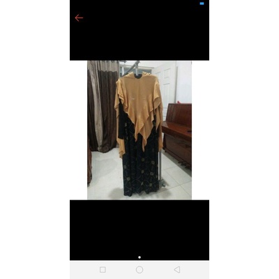set gamis syar i ulya hijab preloved
