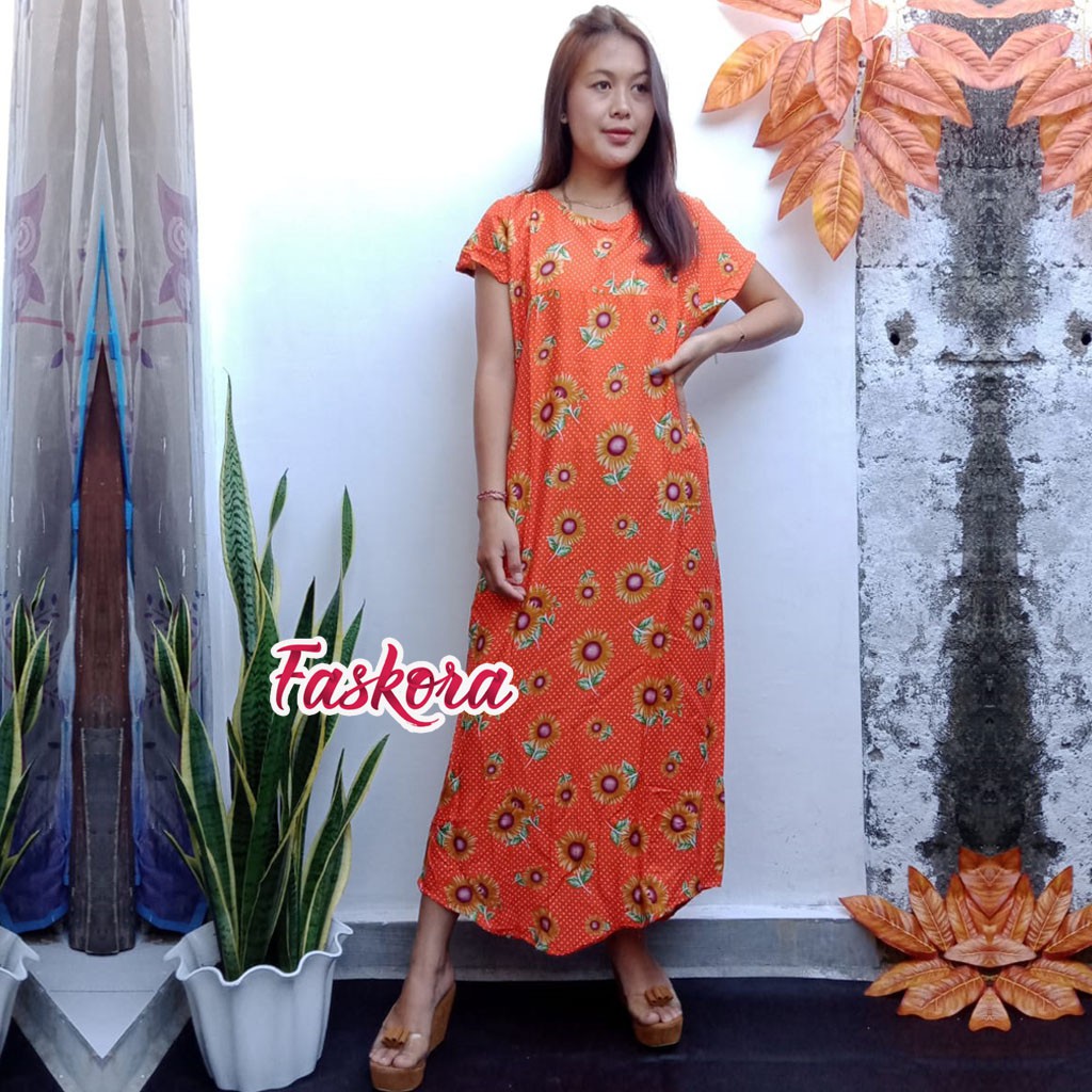 Long dress Muslim Jumbo Matahari / Dress Panjang Wanita Murah Bali