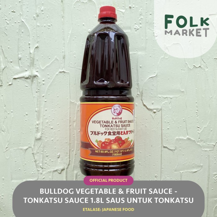

BULLDOG Vegetable & Fruit Tonkatsu Sauce 1.8L - Saus Tonkotsu Jepang / Ton Katsu