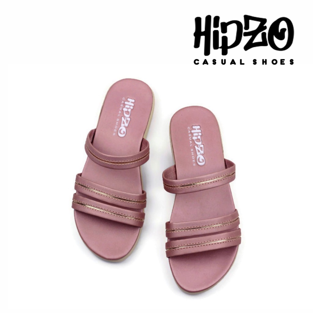 Sendal Wanita Original Hipzo CT 06 Sandal Wanita Sandal Fashion Wanita Murah Sandal Cewek Sandal Slop Wanita-Pink