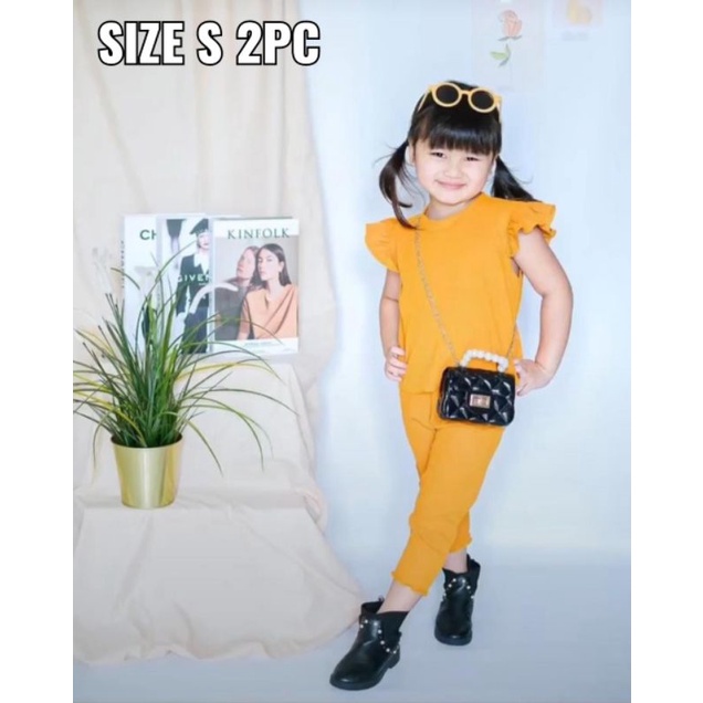 NONA SET/SET UNIQLO/SET ANAK/WAFFLE SET