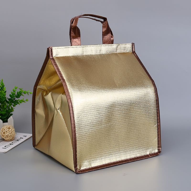 Tas Pendingin Makanan Cooler Bag Box Thermal Insulated Bag - LAIY07 - Golden