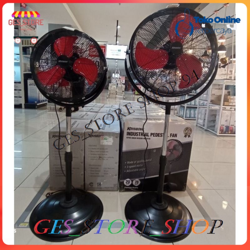 Krisbow Kipas angin full metal 16 inch kipas angin lantai kipas angin berdiri standing fan