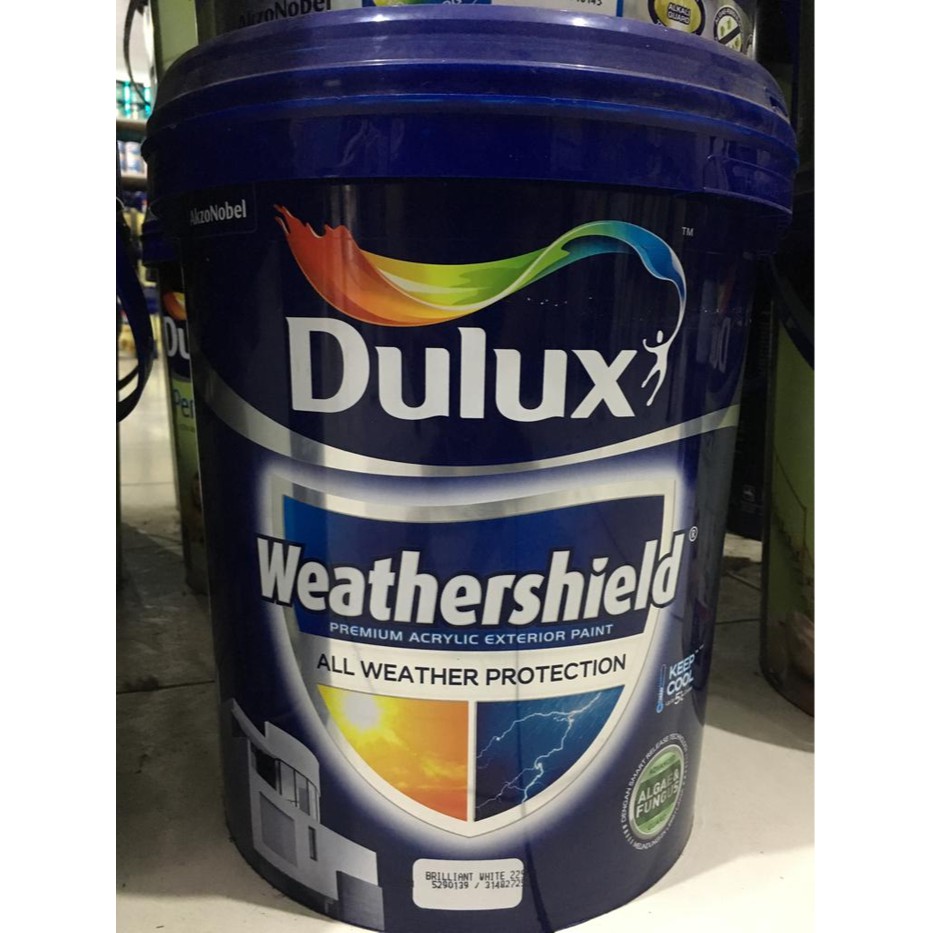 Jual Dulux Weathershield Exterior Brilliant White 20ltr Readymix