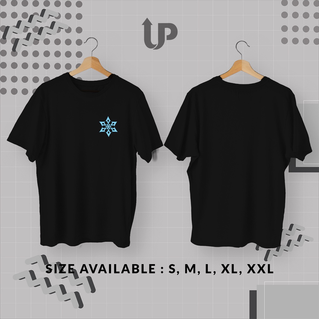 KAOS GENSHIN IMPACT / BAJU GENSHIN IMPACT / KAOS GENSHIN IMPACT LOGO ELEMENT "CRYO"