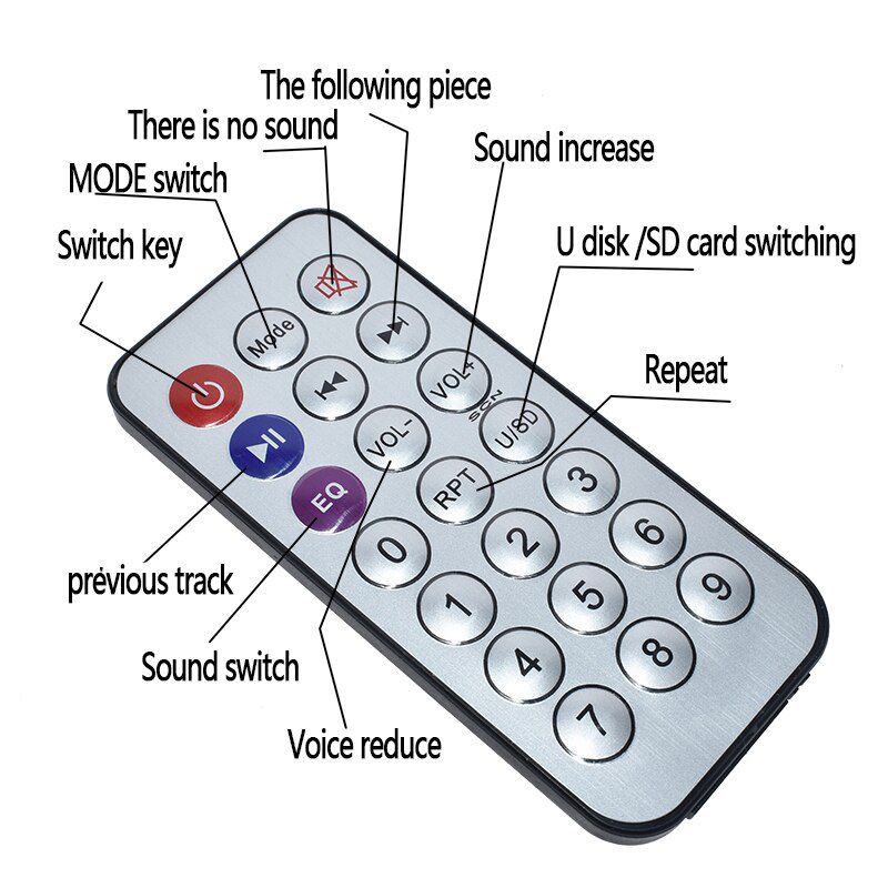 MODUL AMPLIFIER BLUETOOTH STEREO DENGAN REMOT