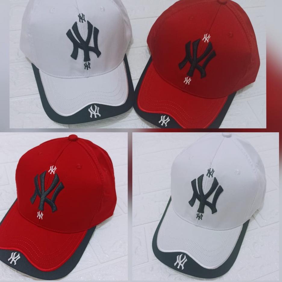 LANGSUNG BELI GAN TOPI CAPS BASEBALL NY DUAL TONE TOPI PRIA DISTRO SPORTY TOPI SEPEDA 2021 IBRA SHOP