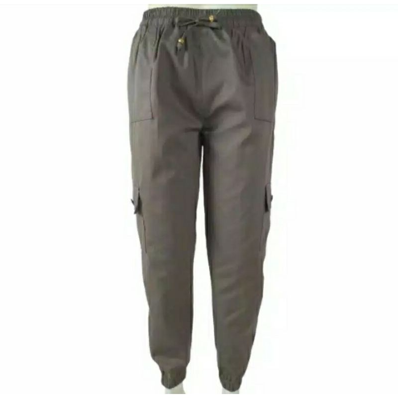 Celana jogger cargo wanita/cinos cargo wanita/ pinggang karet.