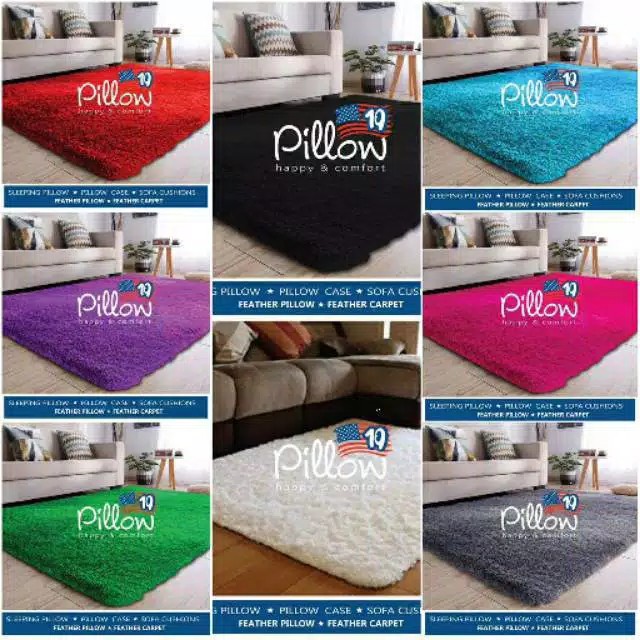KARPET BULU PILLOW 109 ORIGINAL UK 160 x 100 x 5,5CM (TEBAL KARPET)
