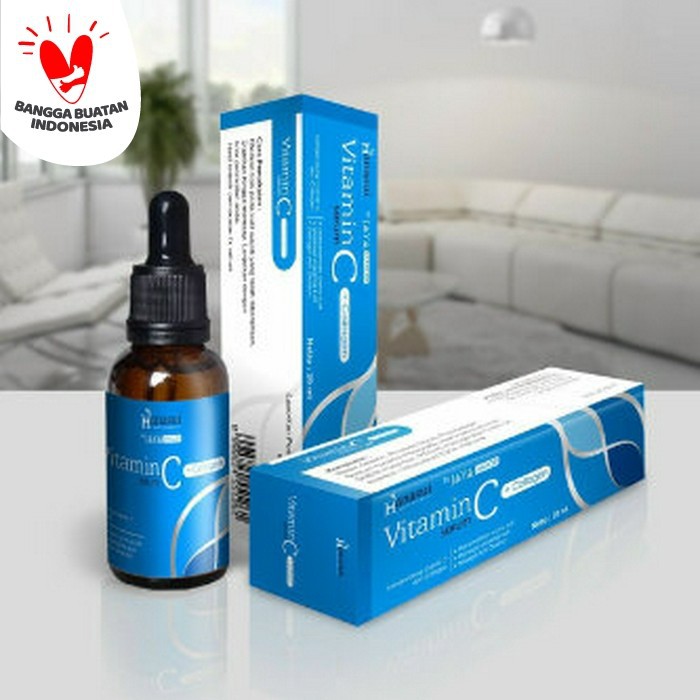 New Serum Vitamin C + Collagen Botol Biru Hanasui Jaya Mandiri Original Bpom