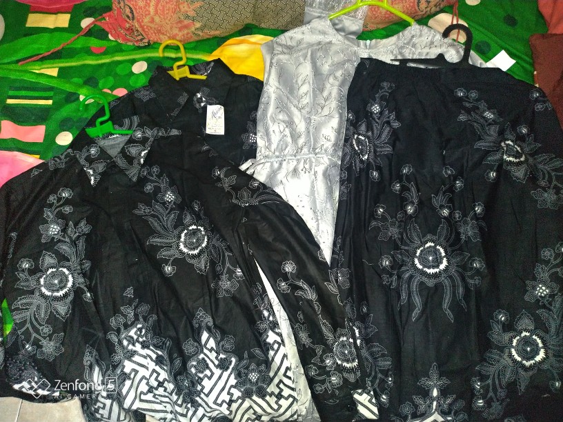 Kebaya Batik Couple Tunik Pagar Gunung ( Free Jilbab )