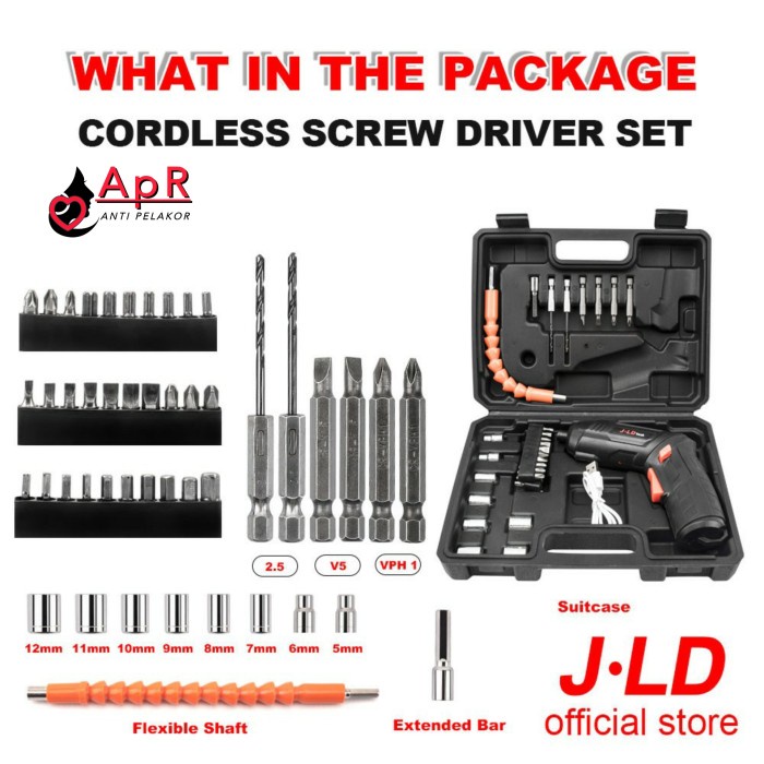 mesin obeng baterai bor cordless tanpa kabel uchiha sekrup baut dll