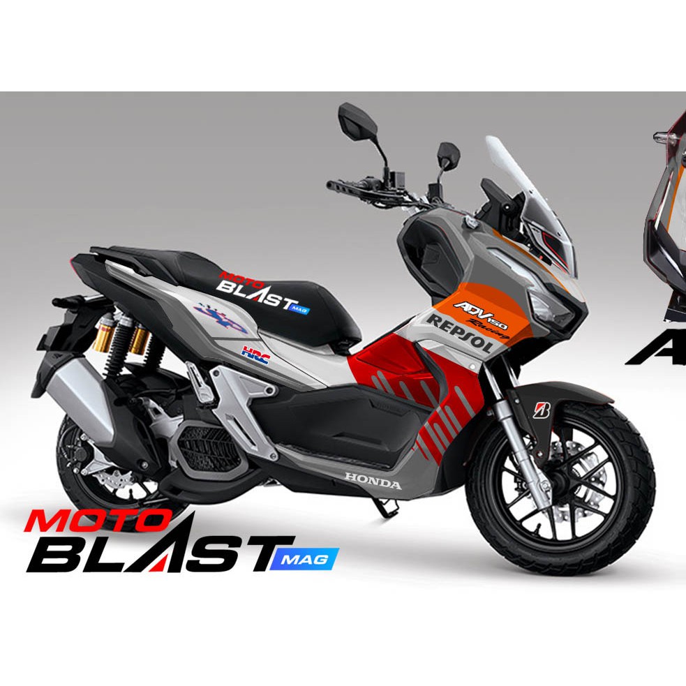 Decal Stiker Honda ADV 150 Silver CBS Repsol NSR FULLBODY