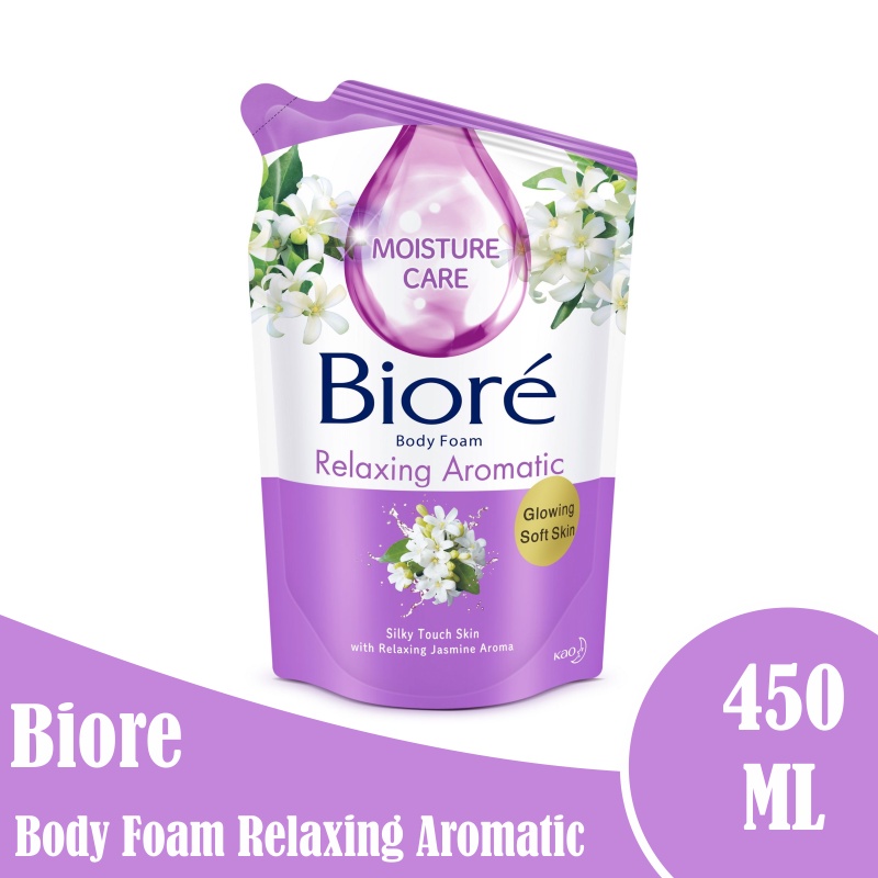 Biore Body Foam Relaxing Aromatic Sabun Mandi Refill 450 mL