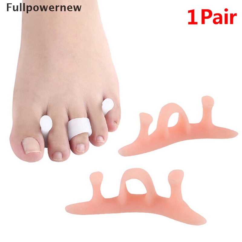 [FULL] 1Pair Silicone Gel Bunion Toe Corrector Orthotics Straightener Separator Pain