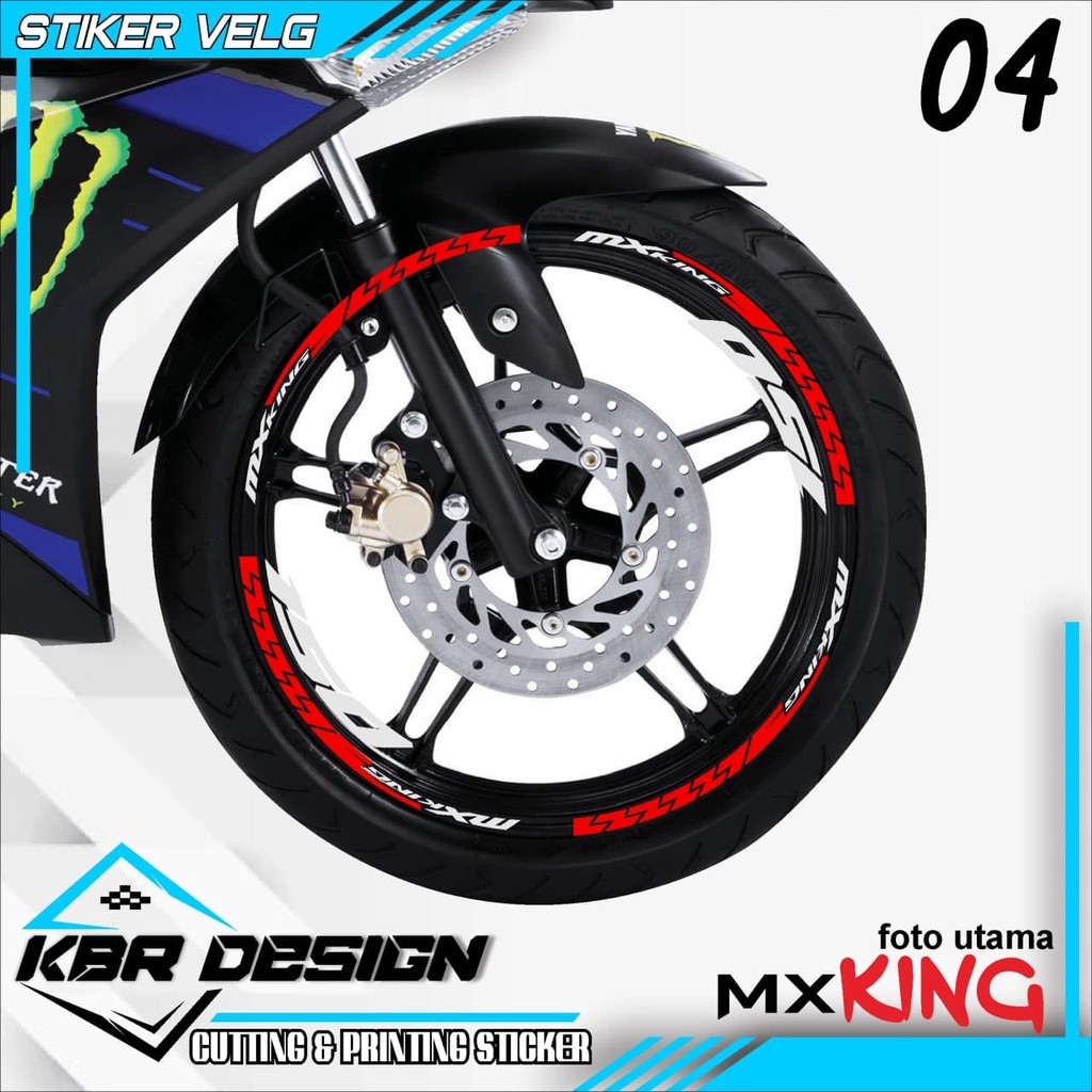 COD LIST VELG MX KING - STIKER STICKER LIS VELG MX KING 04