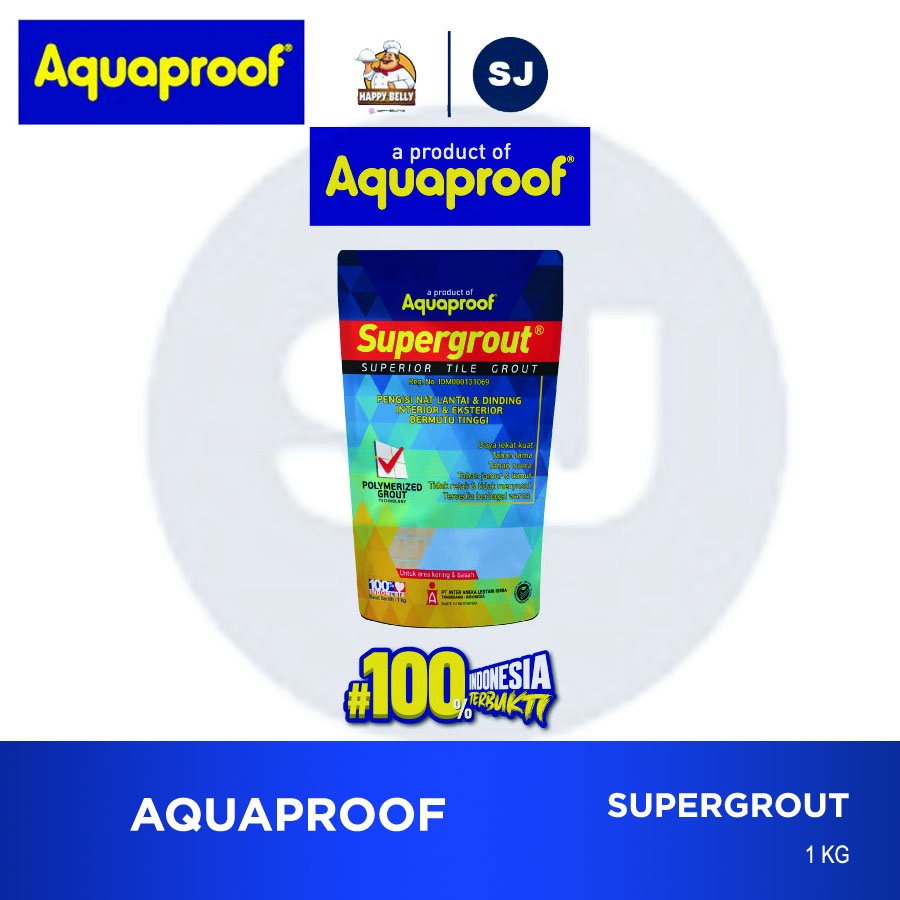 Semen Nat Pengisi Naad Keramik SUPERGROUT Aquaproof Tile Grout Oker AM