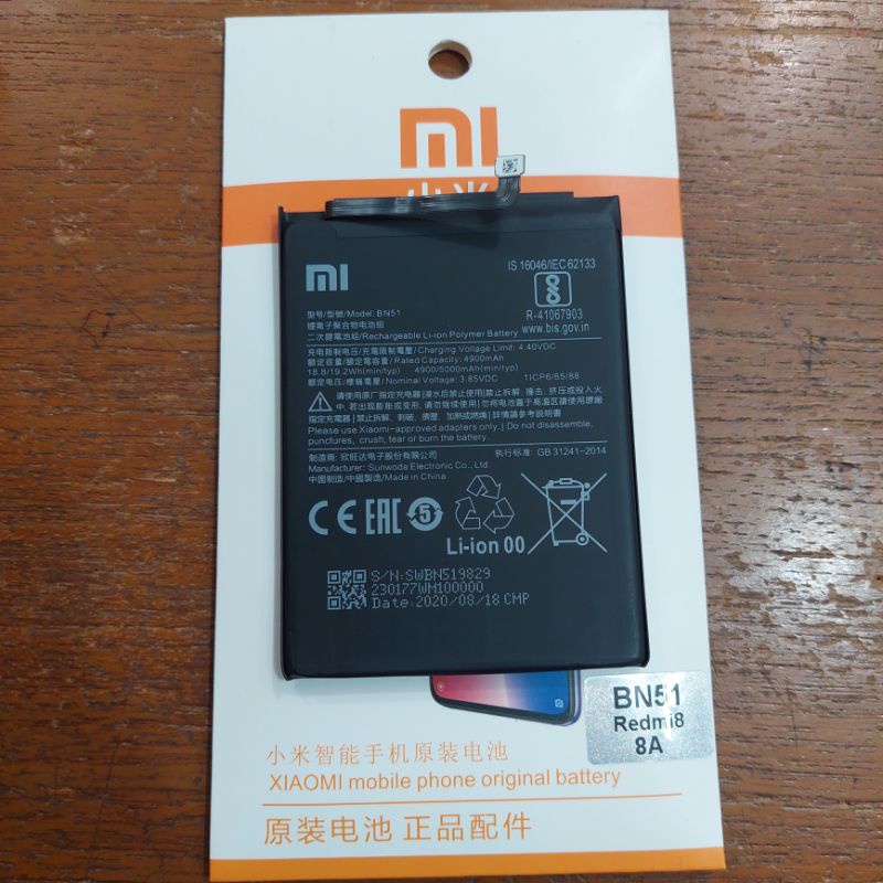 Baterai Battery Original Redmi 8 / Redmi 8A / BN51