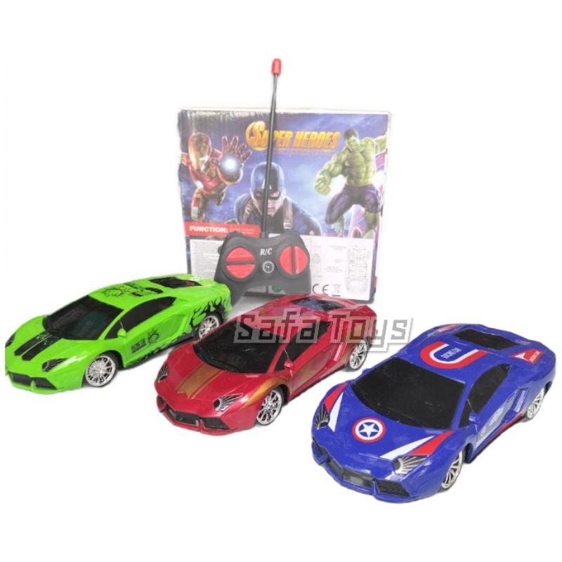 RC Mobil Avengers Karakter Superhero/mainan anak remote control mobil lampu