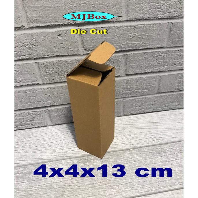 

Kardus Karton Uk. 4X4X13 Cm....Die Cut Kotak Botol Box