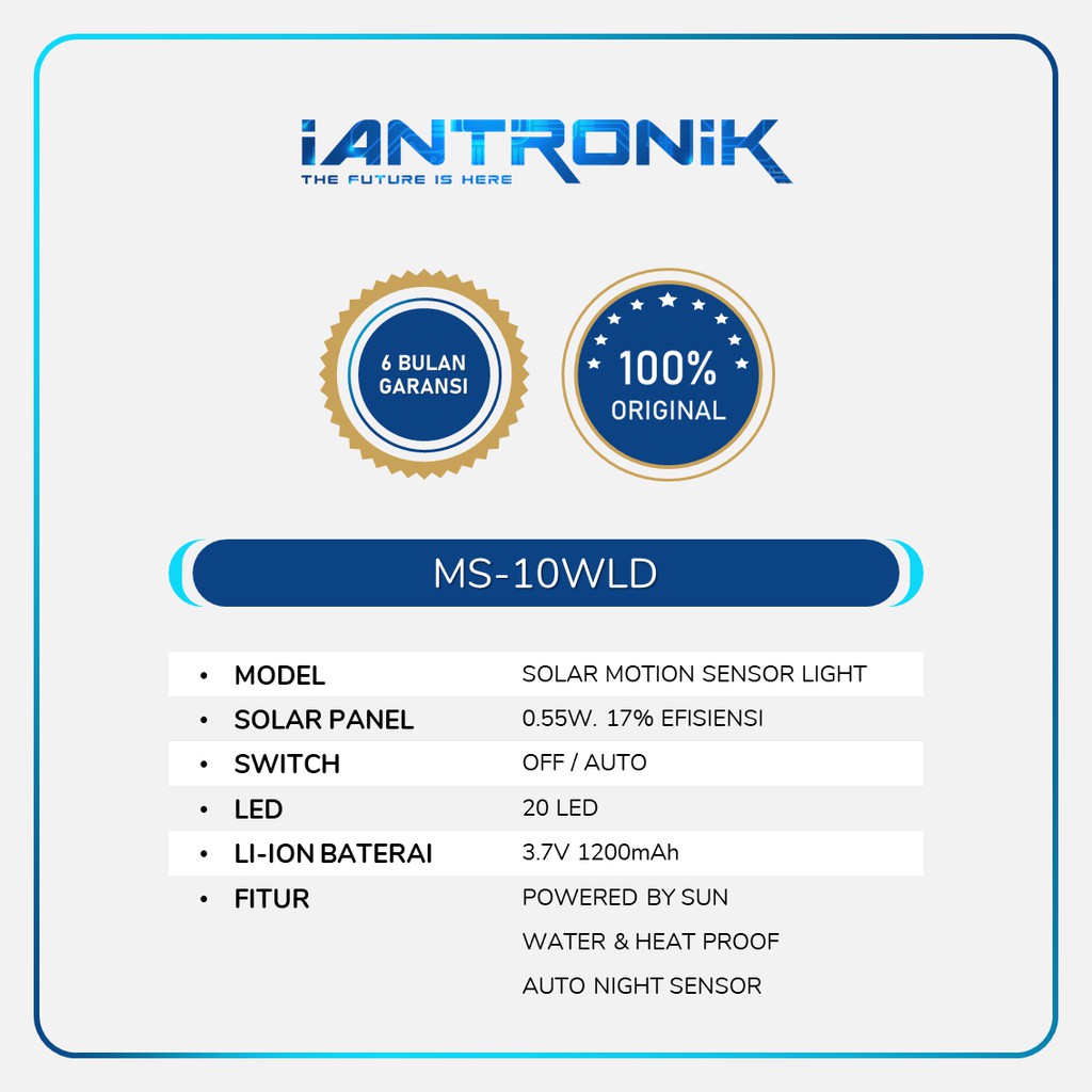 LAMPU LED DINDING TAMAN TENAGA SURYA SENSOR GERAK