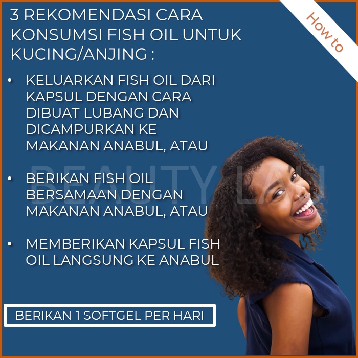 MINYAK IKAN KAREIN KUCING OMEGA 3 FISH OIL COD LIVER VIT VITAMIN BULU ANJING PERAWATAN OBAT MURAH