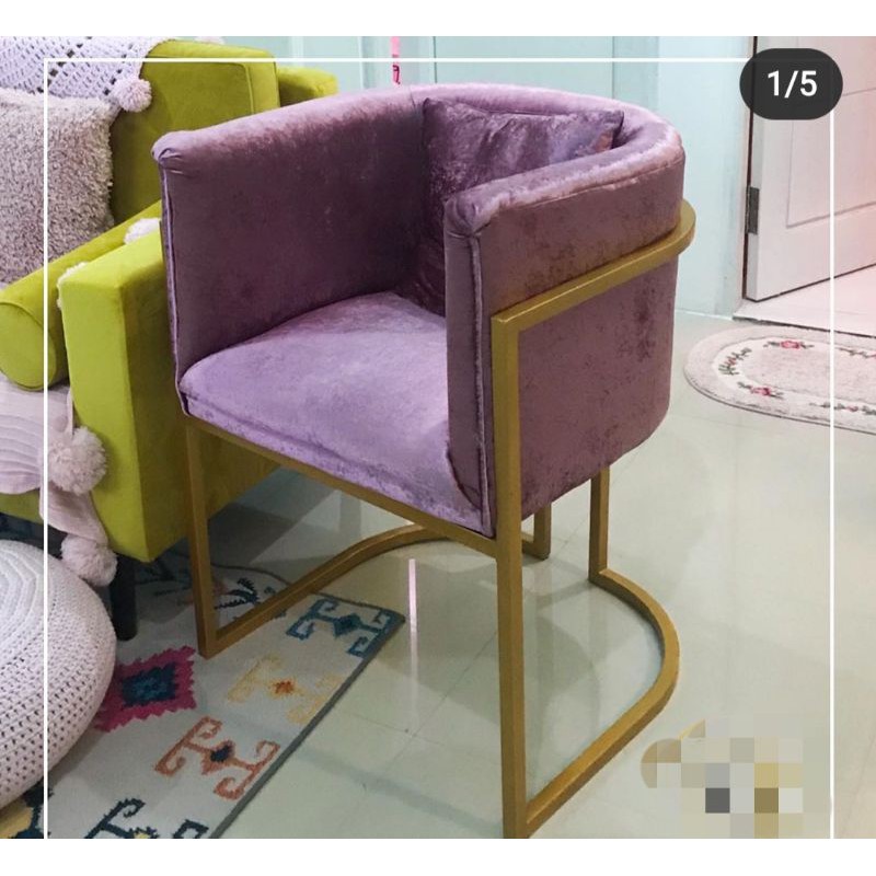 Sofa Single Kaki Full Besi