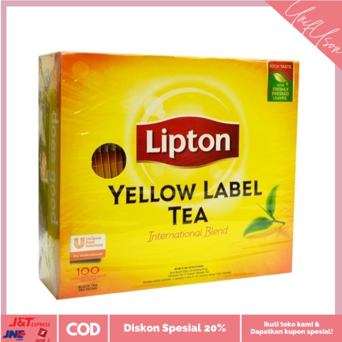

⭐COD⭐ LIPTON YELLOW LABEL TEA 100 ENVELOPE