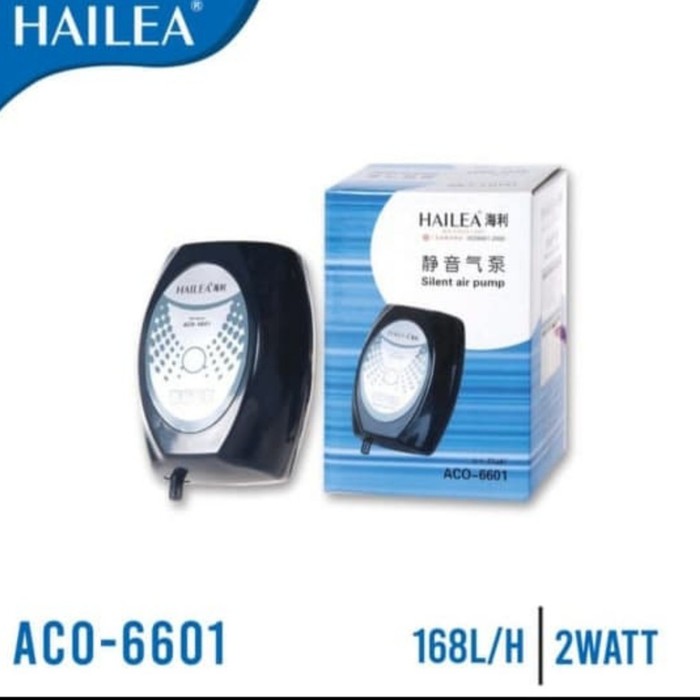 Silent air pump /mesin aerator 1 lubang silent Hailea Aco-6601 ACo6601